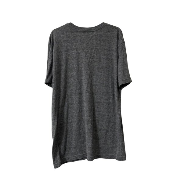 Aviator Nation Heather Gray Logo Flight V Neck Short Sleeve T Shirt Mens Large - Picture 4 of 6